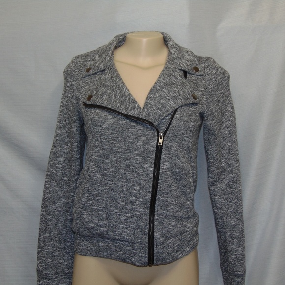 Love Tree Jackets & Blazers - Love Tree French Terry Moto Jacket